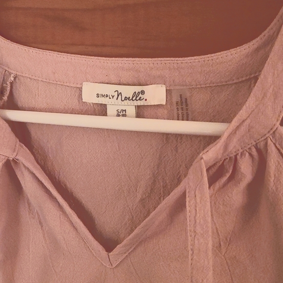 Simply Noelle 100% cotton bare shoulders top S/M - Picture 2 of 4